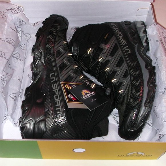 La Sportiva Ultra Raptor II Mid GTX Hiking Boots Mens Size 12 - Black/Clay - Picture 1 of 8